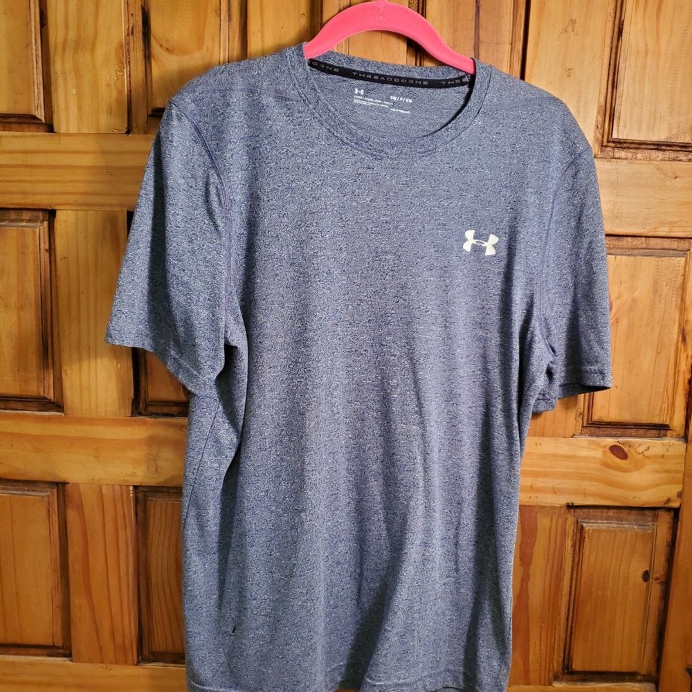 Blue Under Armour shirt small men